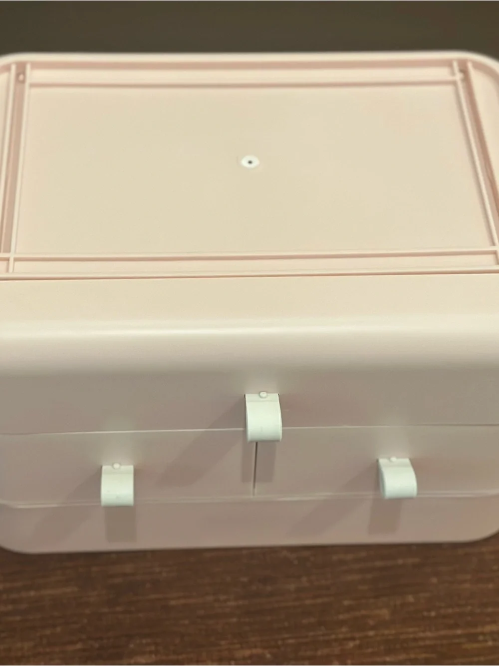 Blush Pink Cosmetic Organizer with Drawers